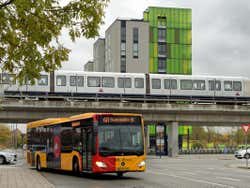 Autobus di Copenaghen in circolazione