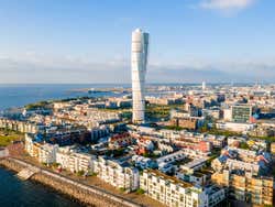 Vista aerea di Malmo